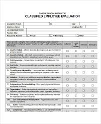 20 Employee Evaluation Forms In Doc