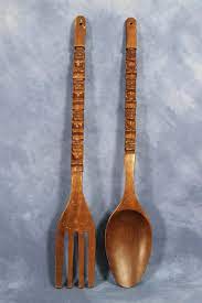 Big Vintage 36 Tiki Fork And Spoon