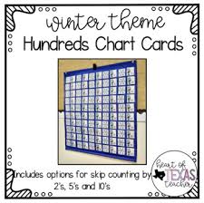 Hundreds Pocket Chart Cards Winter Theme
