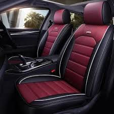 Violet Pu Leather Sporty Car Seat Covers