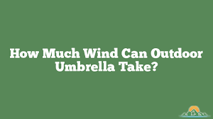 How Much Wind Can Outdoor Umbrella Take
