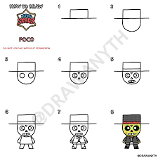 His super can heal both poco himself and his teammates!. How To Draw Poco Brawlstars