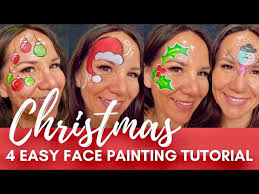 fast christmas face painting ideas