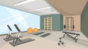 gym background vector art icons and