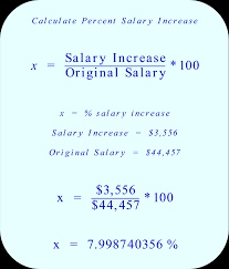 your salary increase percene