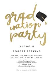Hats Off Graduation Party Invitation Template Free