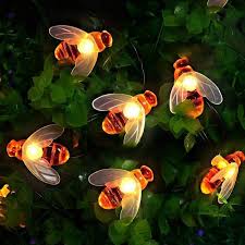 30 Led Solar Garden Lights Honey Bee