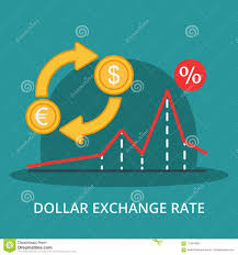 Dollar Exchange Rate Elements Dollars And Euros With A