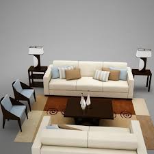 living room collection 3d model 10