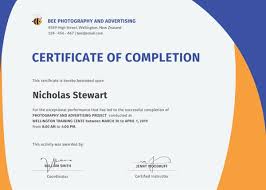 Certificate Of Completion 25 Free Word Pdf Psd