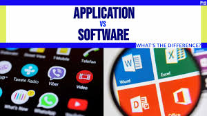 application vs software what s the