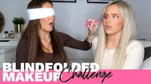 blindfolded makeup challenge