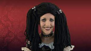 gothic rag doll costume makeup tutorial