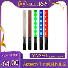 Yongnuo Yn360 Pro Led Video Light Rgb Full Color Cri95 Max