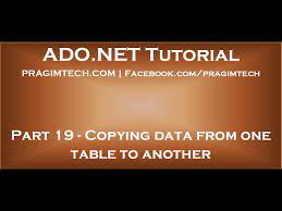 part 19 copying data from one table to