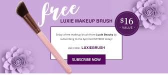 glossybox free luxie