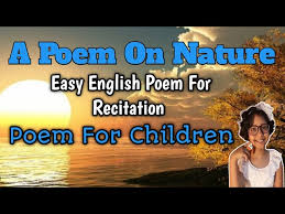 easy english poem on nature easy