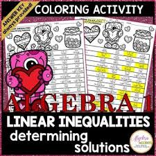 Algebra Coloring Activity