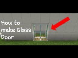 Minecraft How To Make Glass Door