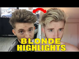 blonde highlights for men and how i did