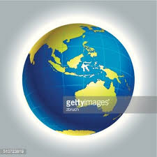 globe of world australia and oceania