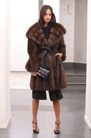 barguzinsky russian sable coat fur with