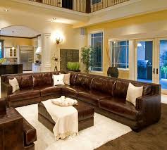 info leather couch living room decor