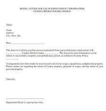 write a employment termination letter