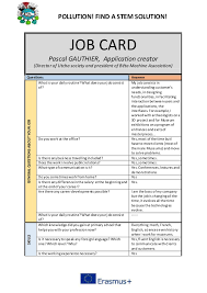 Job Card Pascal Gauthier
