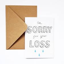 loss sympathy card by yellow lemming