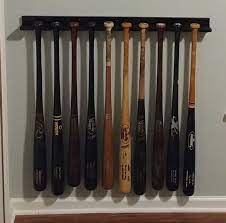 Vertical Baseball Bat Display Rack For
