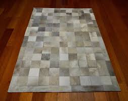 artisan made patchwork cowhide rug ebay