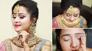 best indian bridal make up step by