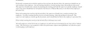 Employee First And Final Warning Letter Template For Misconduct