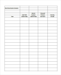 amortization schedule template 7