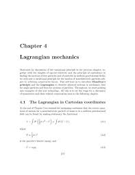 Lagrangian Mechanics Hmc Physics