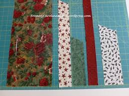 Join pam from craft town fabrics for this tutorial about using a 60º ruler as a tool to create beautiful placemats and table runners. Christmas Hexagonal Table Topper From My Carolina Home