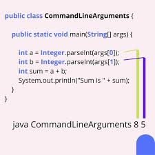 using command line arguments in java