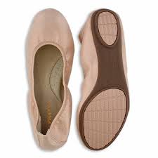 Womens Chaste Ballet Pale Peach Leather Flat In 2019 Hush