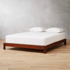 simple acacia wood bed base queen