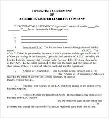 Free 11 Sample Operating Agreement Templates In Google Docs