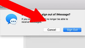 how to sign out of imessage on mac how