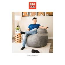 big joe fuf large bean bag chair plush