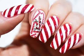 candy cane nails inspiration and ideas