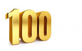 You can't do %100 because out of 100 100 doesn't make sense. 100 Jahrestag 100 Geburtstag 100 Jahre Nummer Eins Hundert Gold Ziffer 100 Grusskarte 100 Nummer Premium Foto
