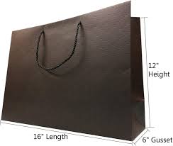 Black gift bags with handles. Does Not Apply Extra Large Black Gift Bags With Handles Big Paper Shopping 10 Bags 16x6x12 Ma