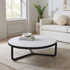 mina round coffee table modern living