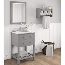 These mirrors look great in a bathroom as a vanity mirror﻿ since they provide ample size to reflect your person. Alaterre 24 Inch Dove Gray Bath Wood Frame Vanity Mirror Overstock 13223204