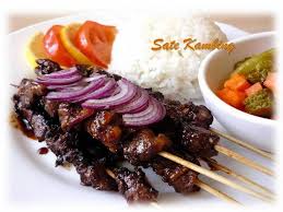Thread the lamb slices lengthwise onto skewers. Citra S Home Diary Indonesian Lamb Or Mutton Satay Sate Daging Kambing Bumbu Kecap