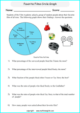 Grade 6 Pie And Circle Graph Worksheets With Sixth Grade